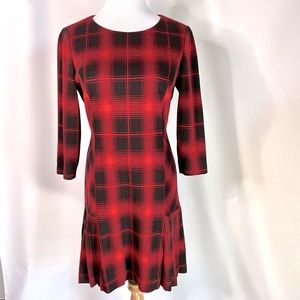 Tahari Flannel print dress, in perfect condition!